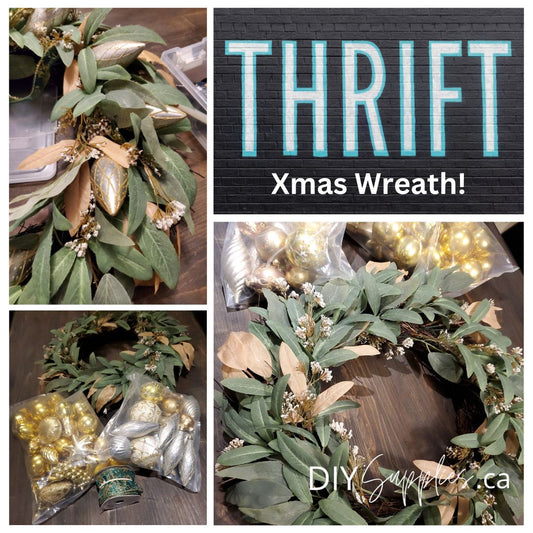 Easy and Quick Thrifted Vintage Wreath