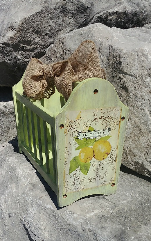 Repurposed Magazine Rack Using Colorantic