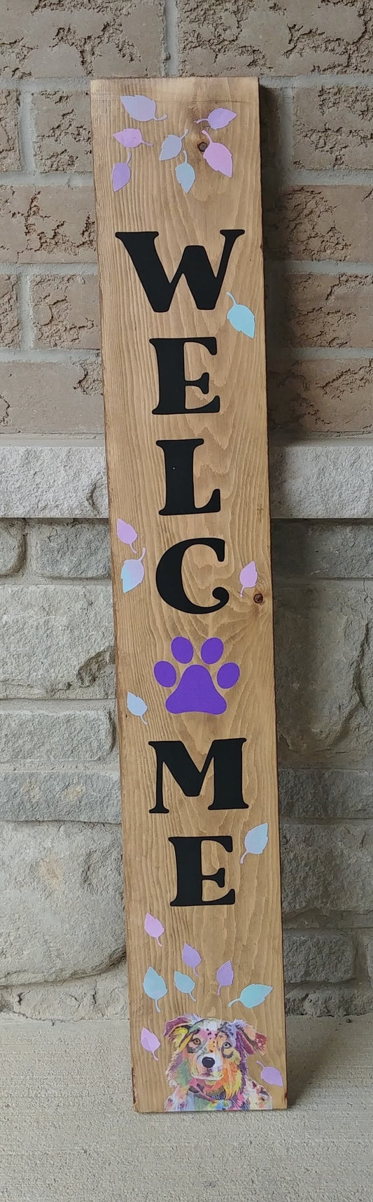 Yet another....Welcome Sign Decoupage Style