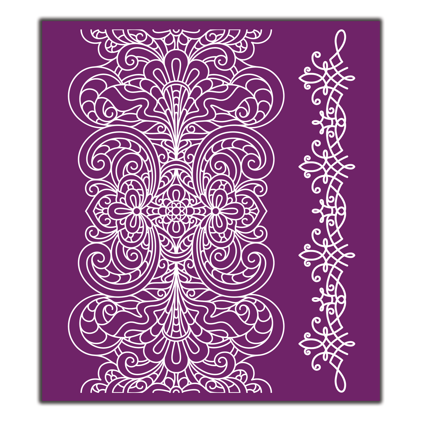 Belles and Whistles Silk Screen Stencils - Delicate Lace