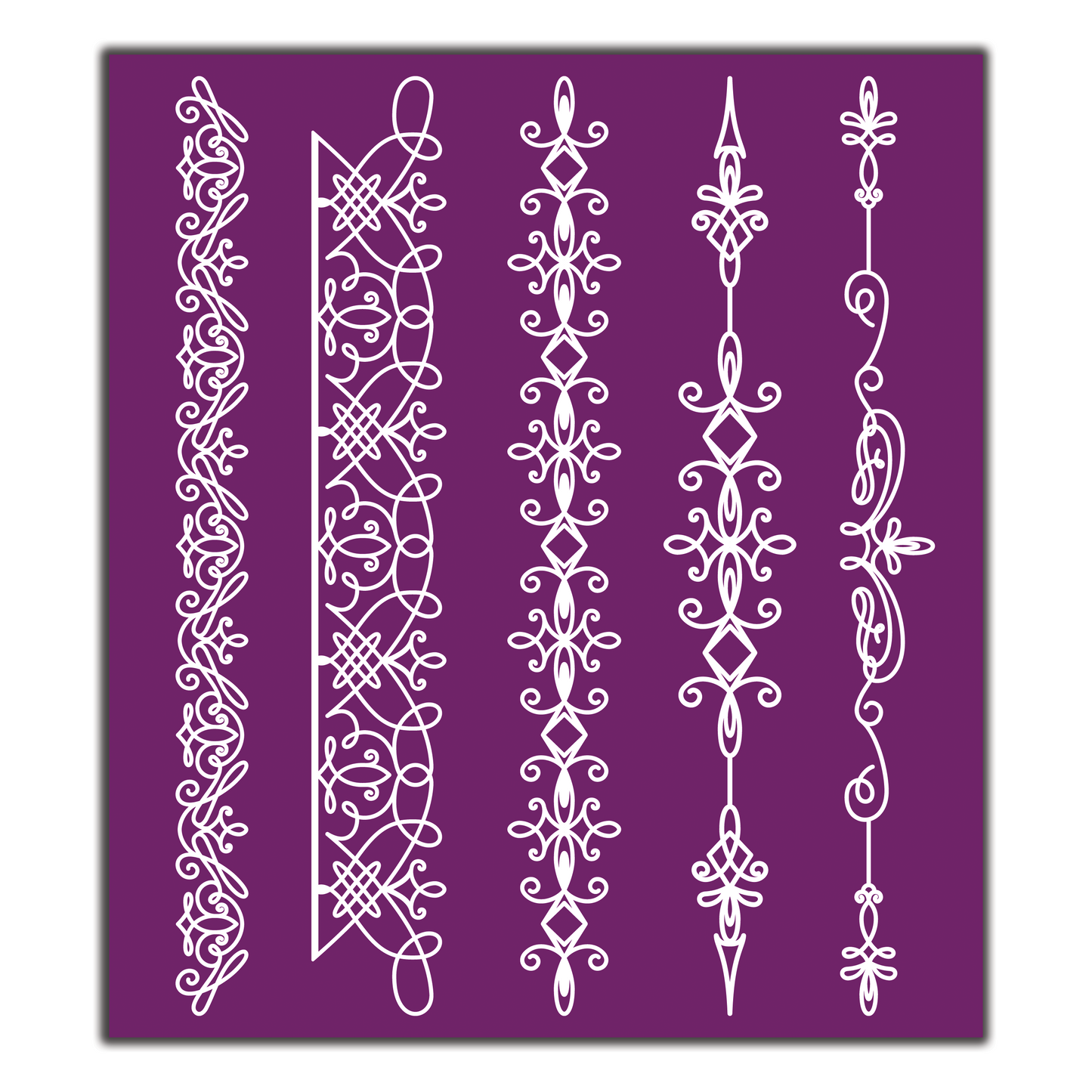 Belles and Whistles Silk Screen Stencils - Delicate Lace