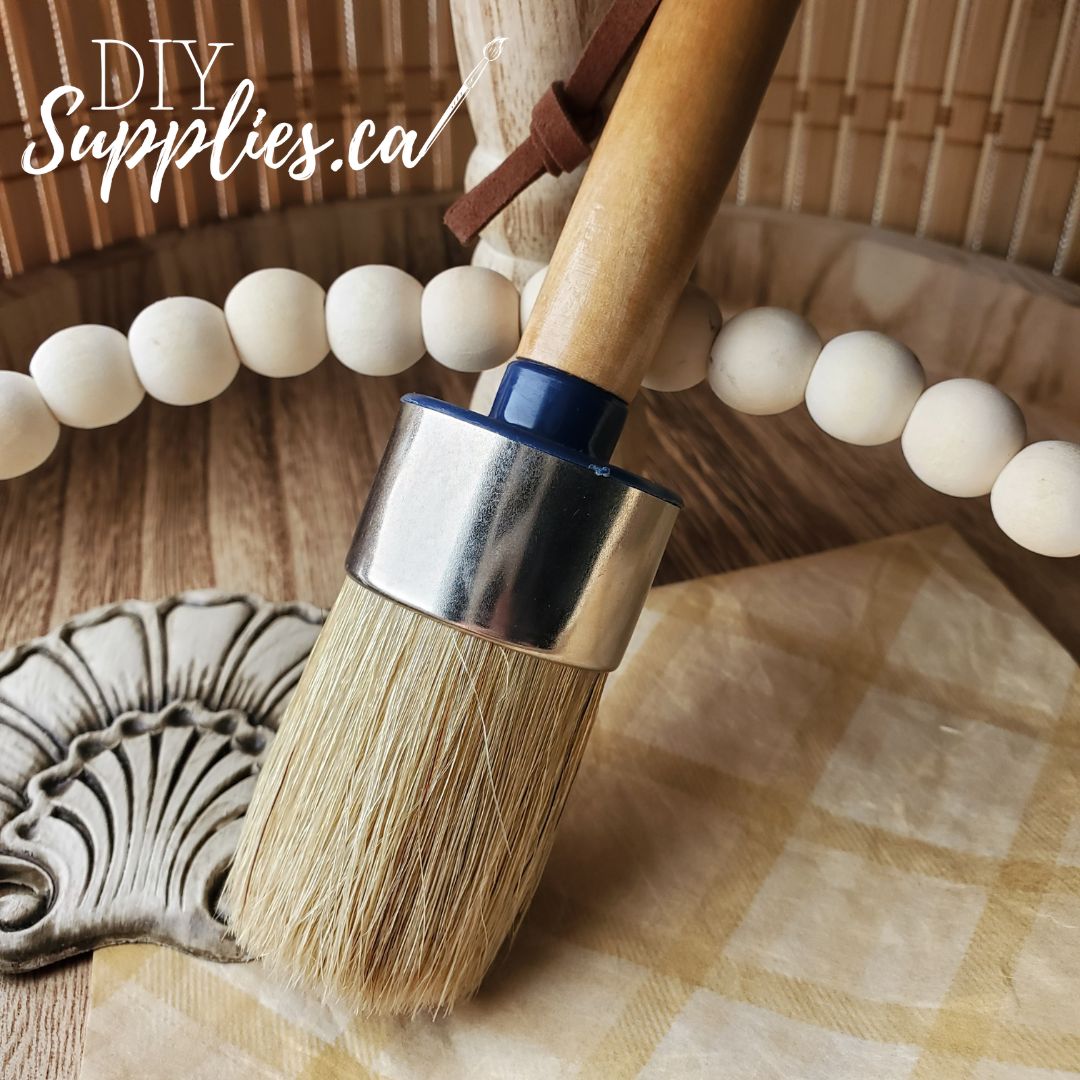 DIY Supplies 1.5 Inch Natural Oval Brush