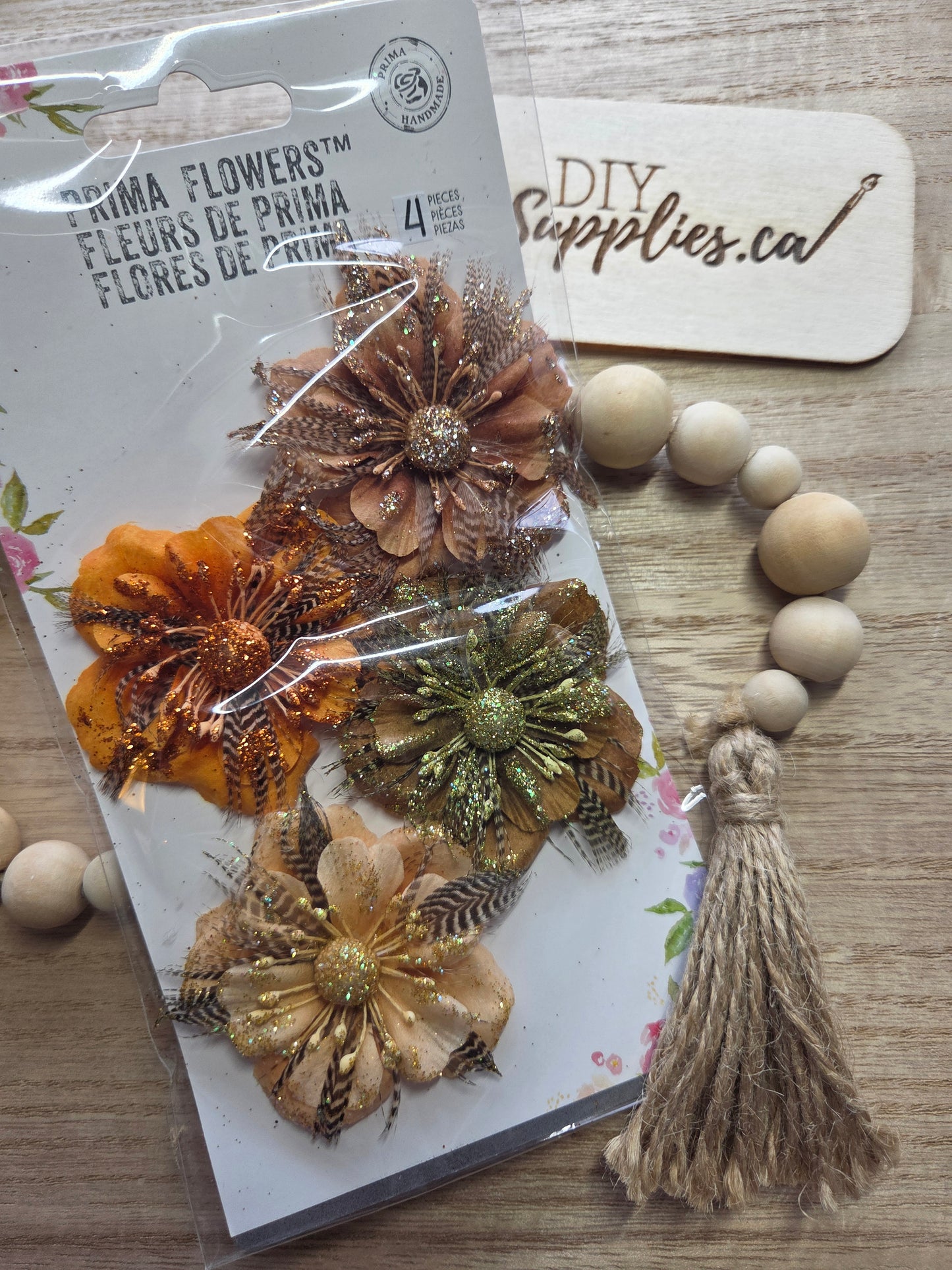 Prima Flowers - 4 Piece Bronze Shimmer