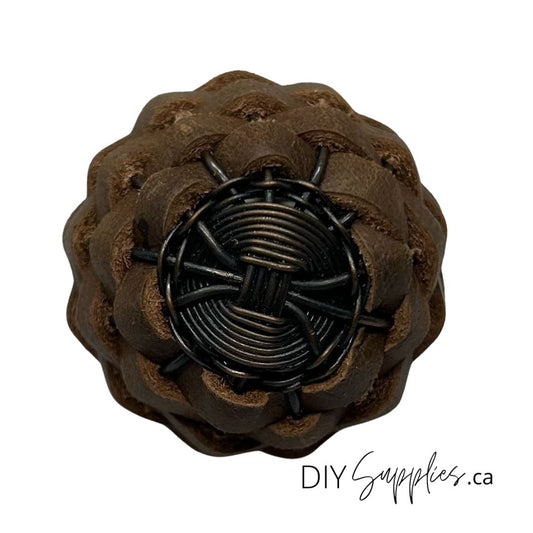 Furniture Knob - Faux Leather