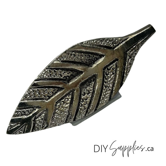 Furniture Knob - Silver Leaf
