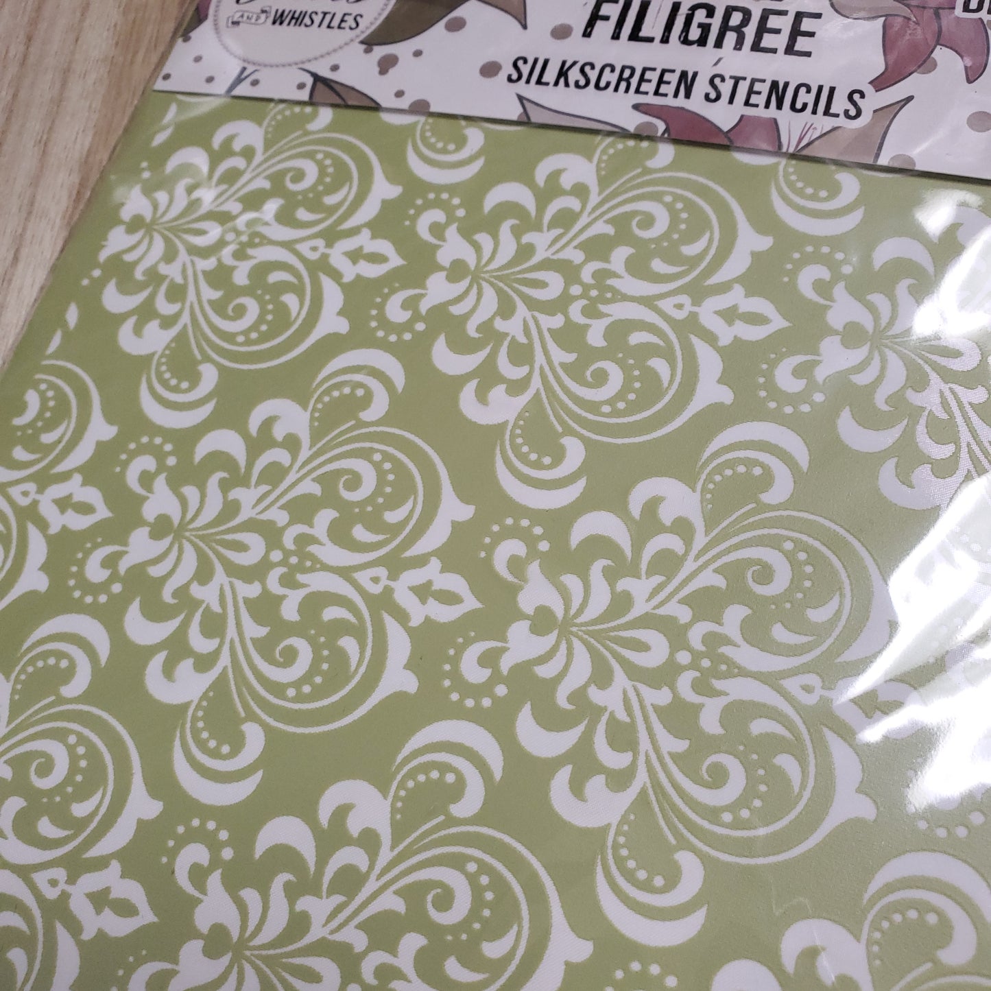 Belles and Whistles Silk Screen Stencils - Filigree