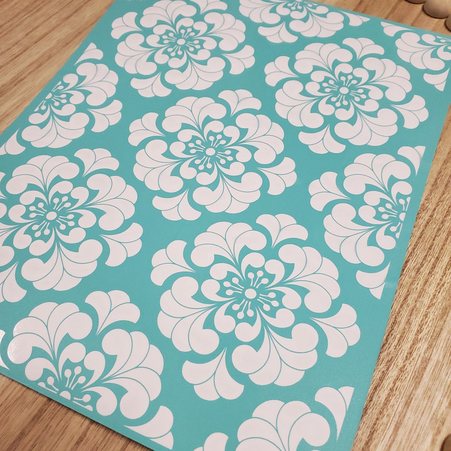 Adhesive Silk Screen Stencil - Squared Blossoms