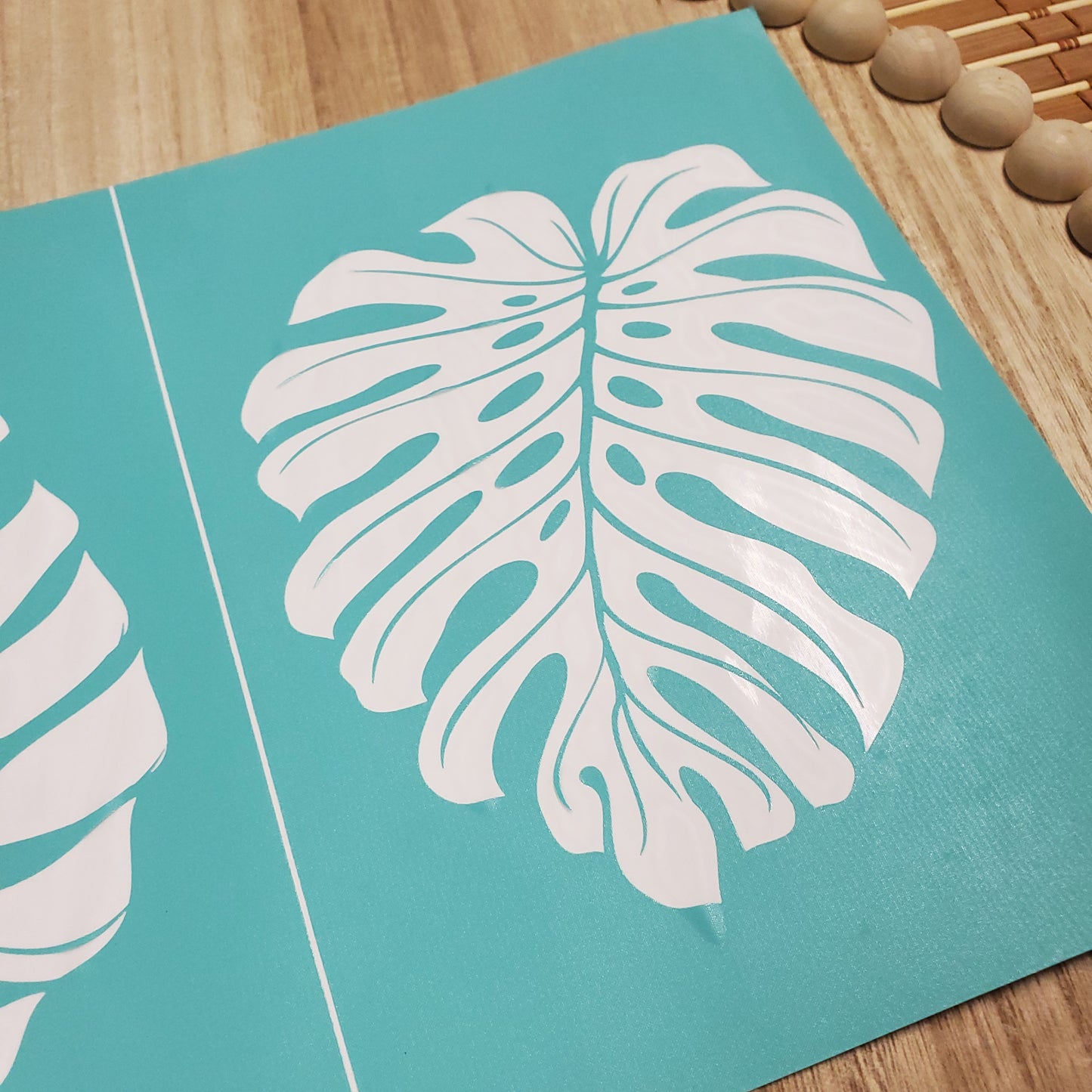 Adhesive Silk Screen Stencil - Double Palm