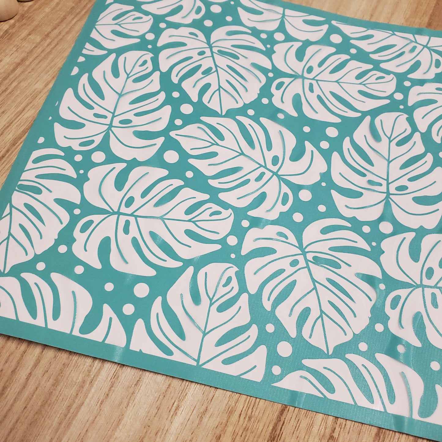 Adhesive Silk Screen Stencil - Mini Palms