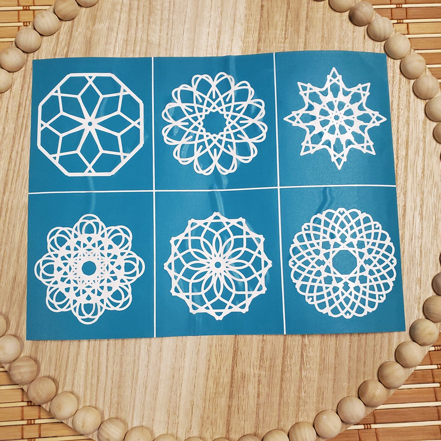 Adhesive Silk Screen Stencil - Shapes