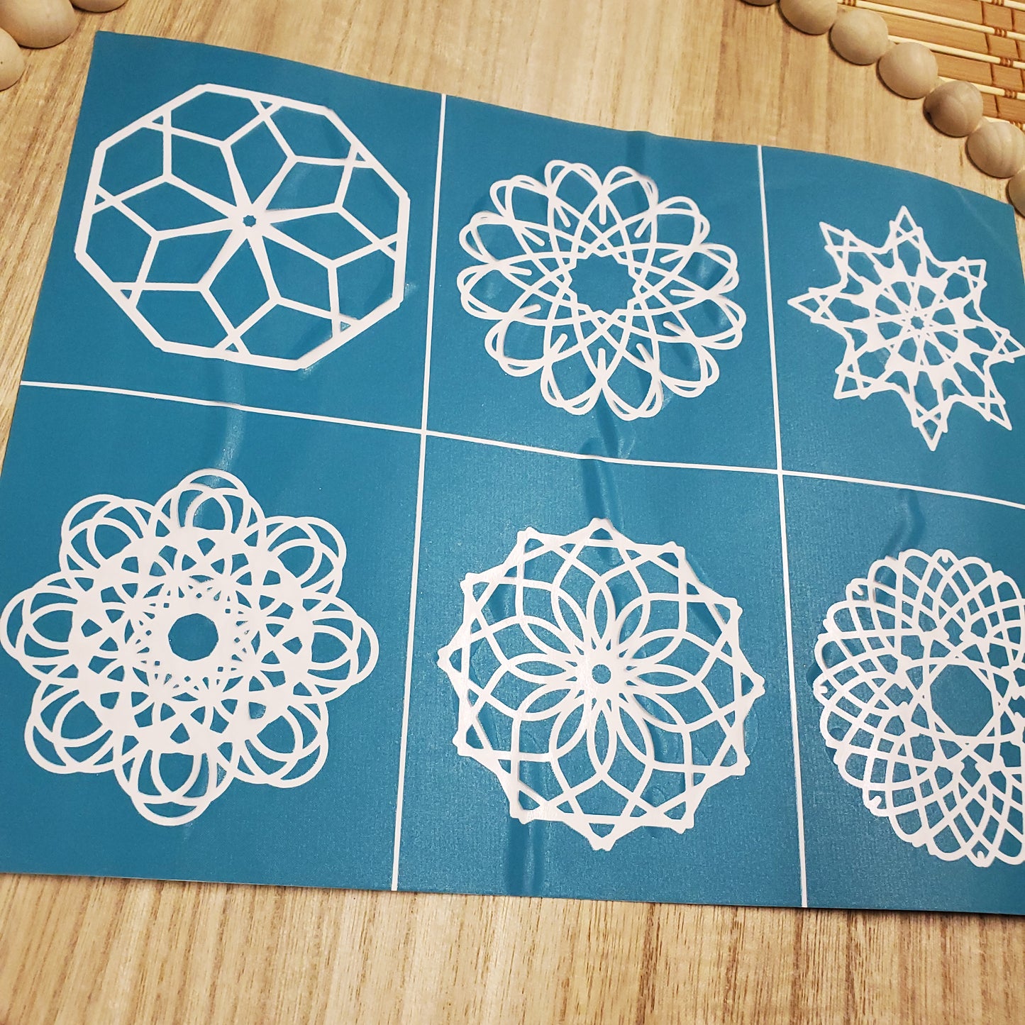 Adhesive Silk Screen Stencil - Shapes