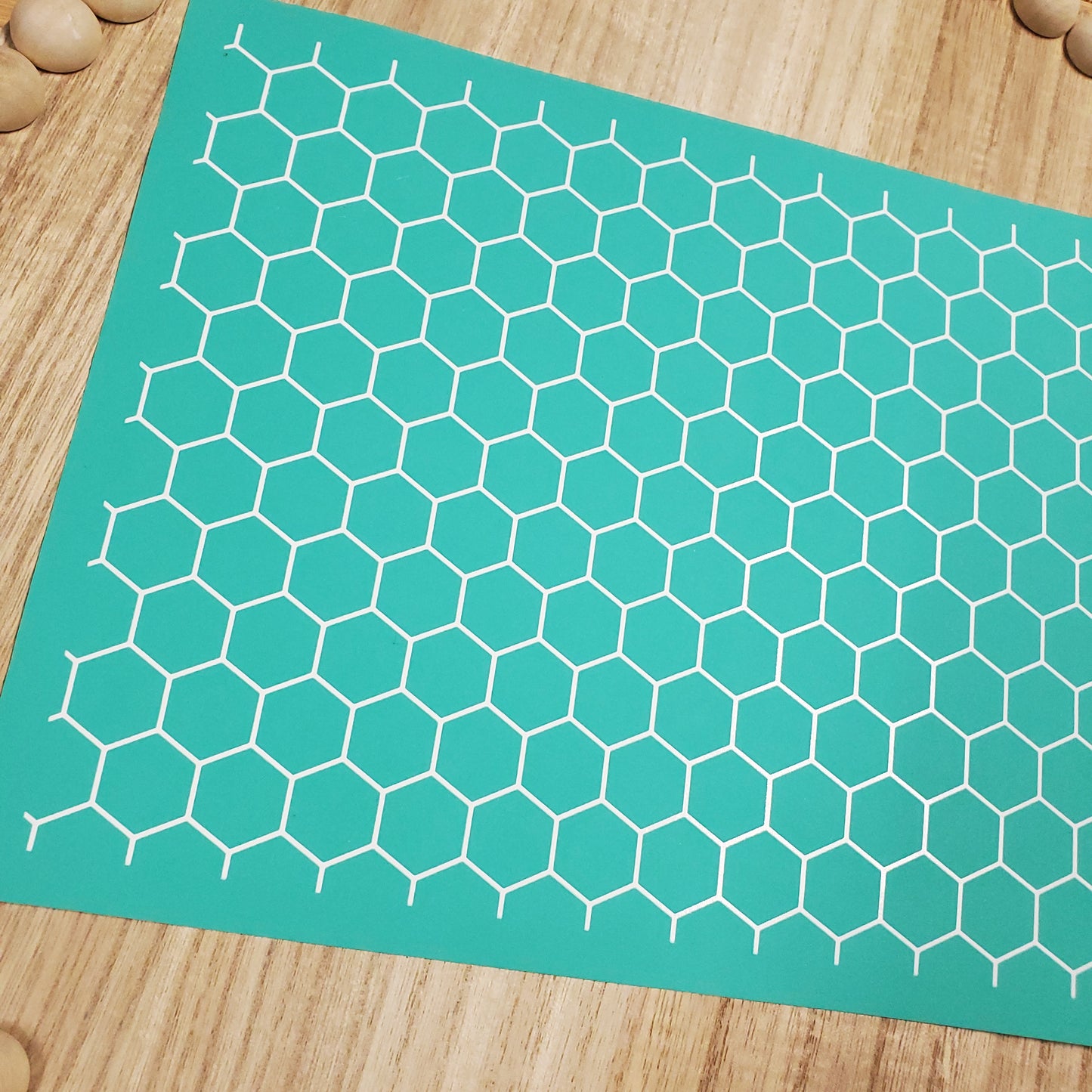 Adhesive Silk Screen Stencil - Honey Comb