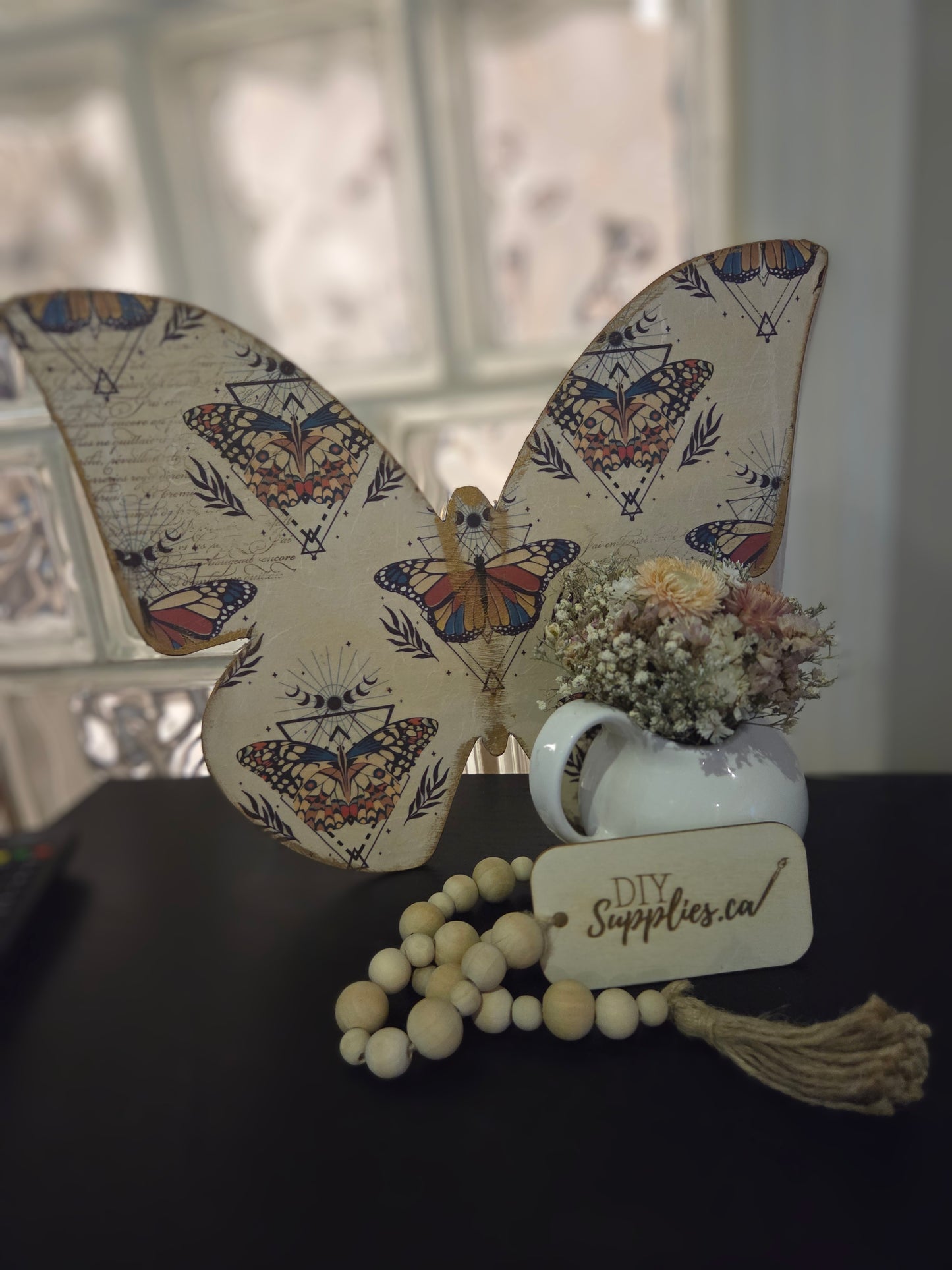 Belles and Whistles A3 Rice Decoupage Paper - Boho Butterflies 2 Pack