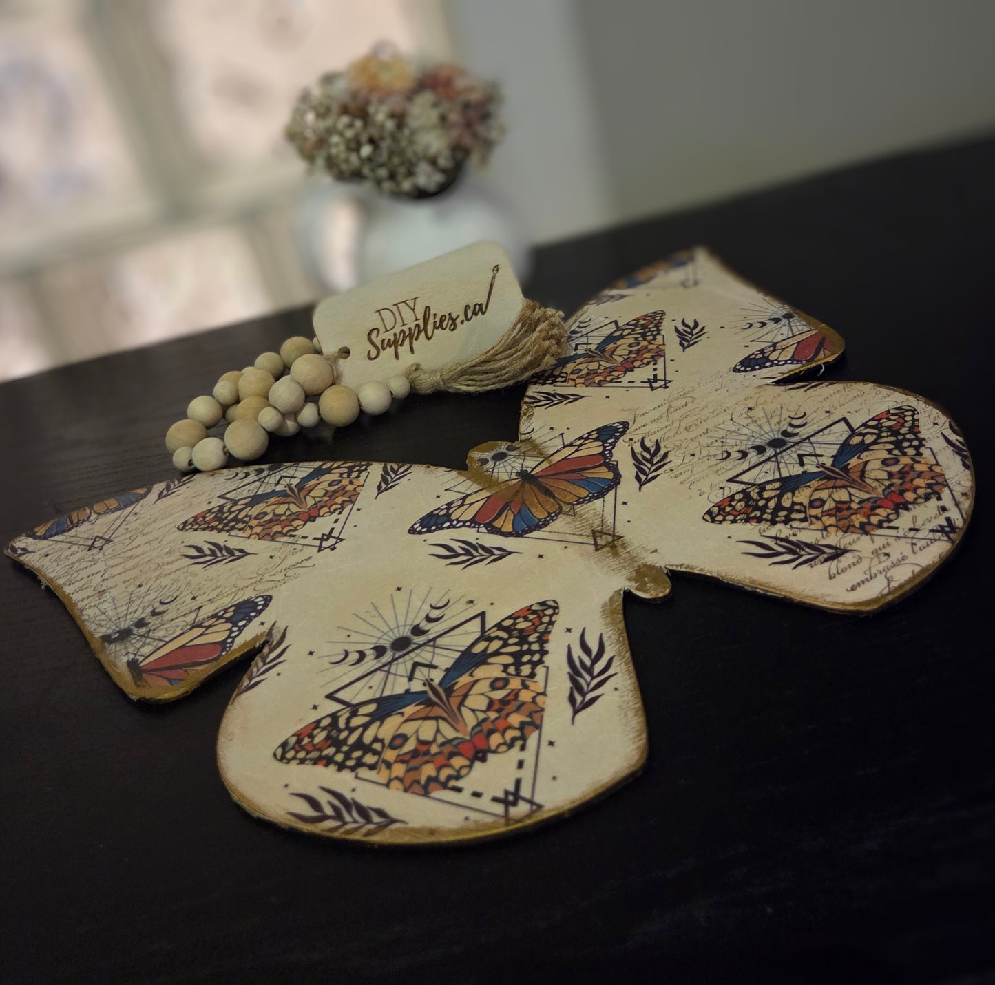 Belles and Whistles A3 Rice Decoupage Paper - Boho Butterflies 2 Pack