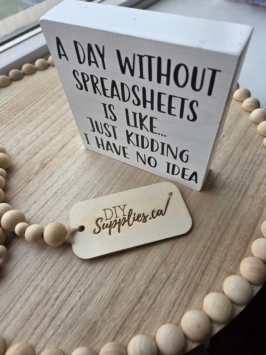 Teired Tray Sign Spreadsheets