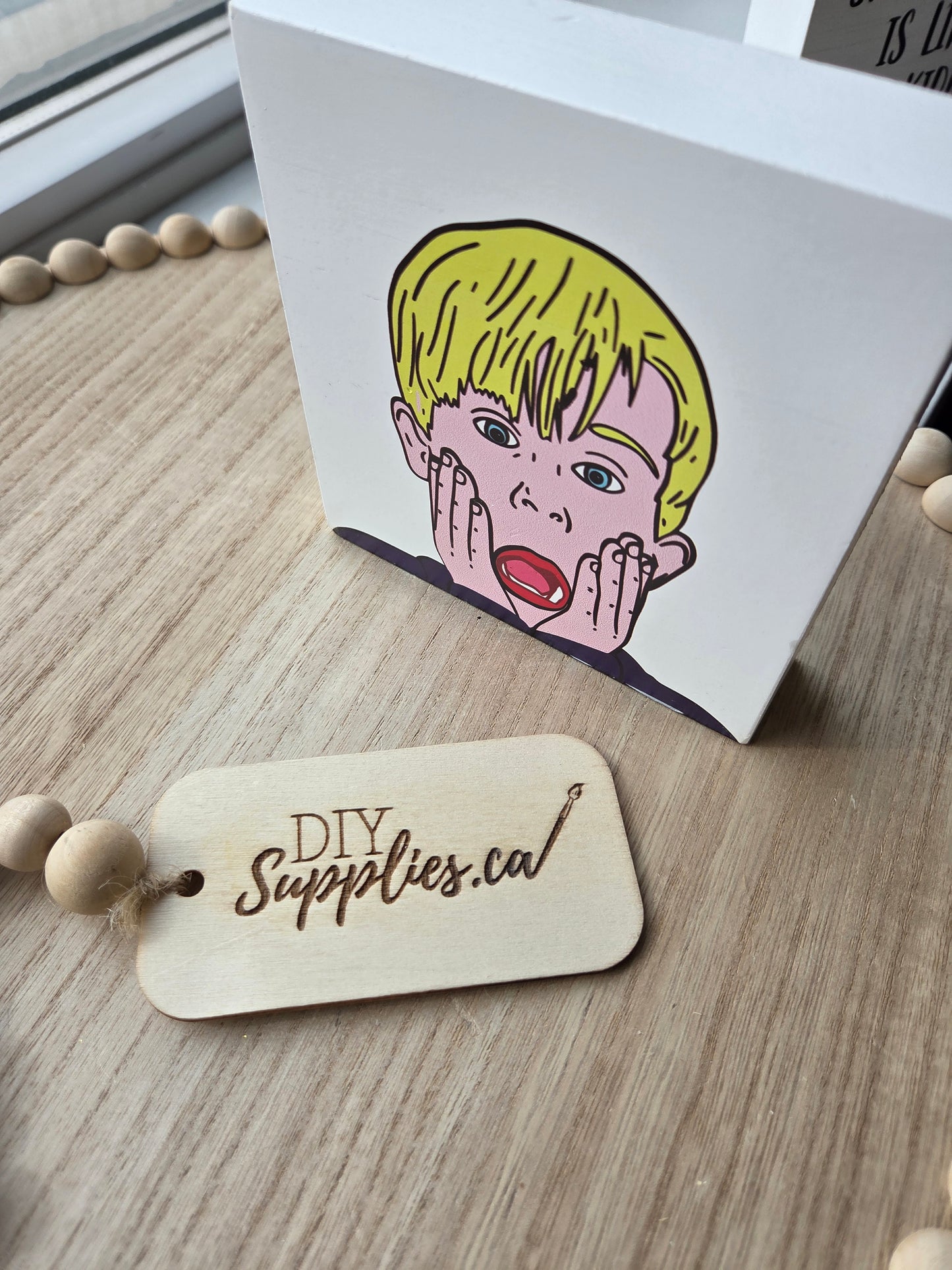 Teired Tray Sign Home Alone