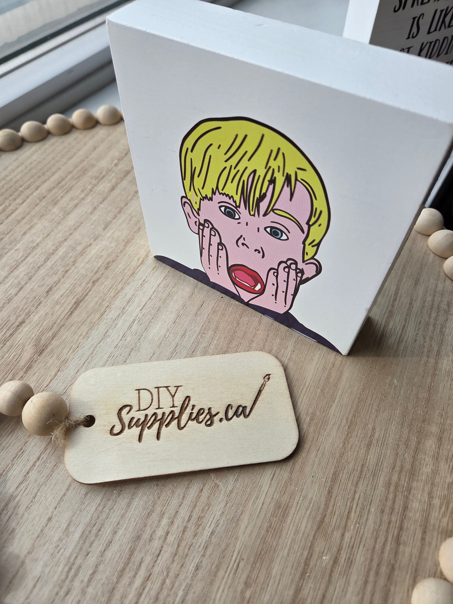 Teired Tray Sign Home Alone