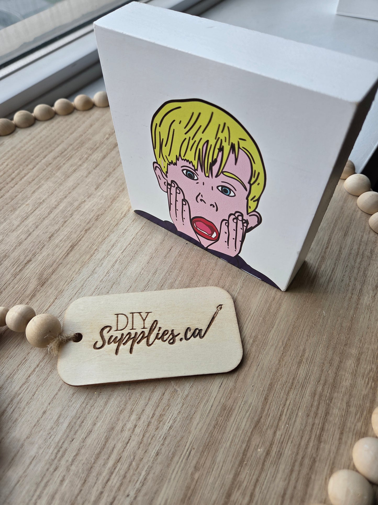 Teired Tray Sign Home Alone