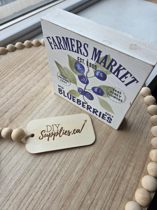 Teired Tray Sign Farmers Market