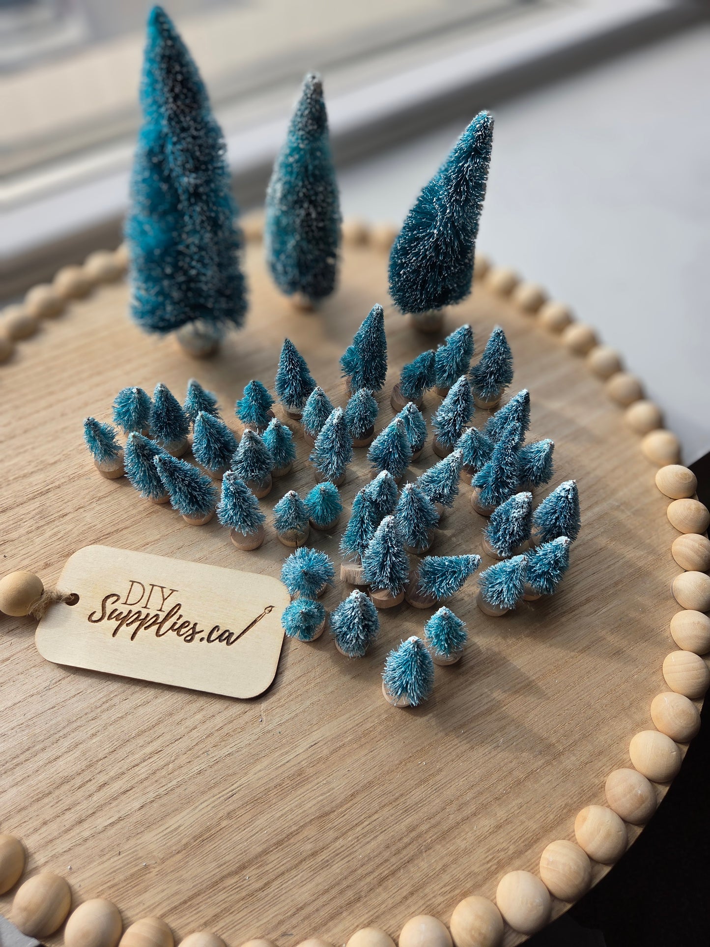 Flocked Pine Trees
