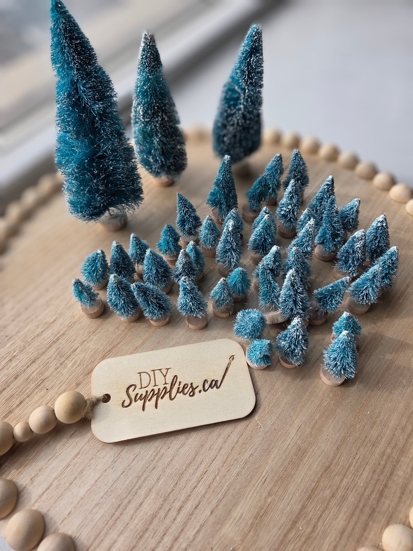 Flocked Pine Trees