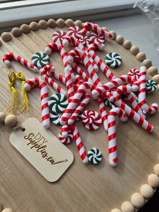 Set of Candy Canes and Peppermints