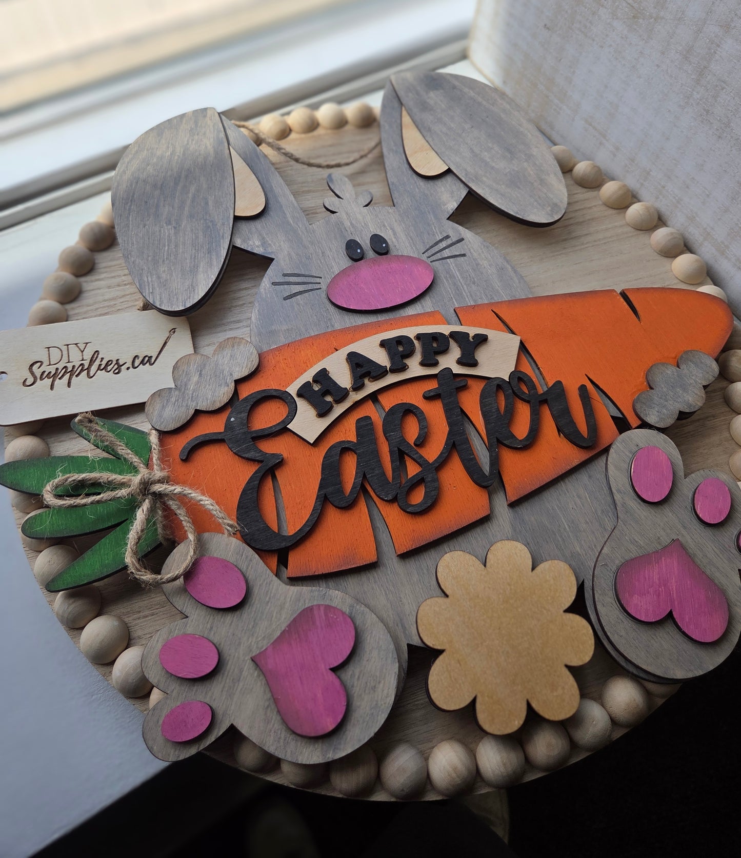 Happy Easter Bunny Door Sign