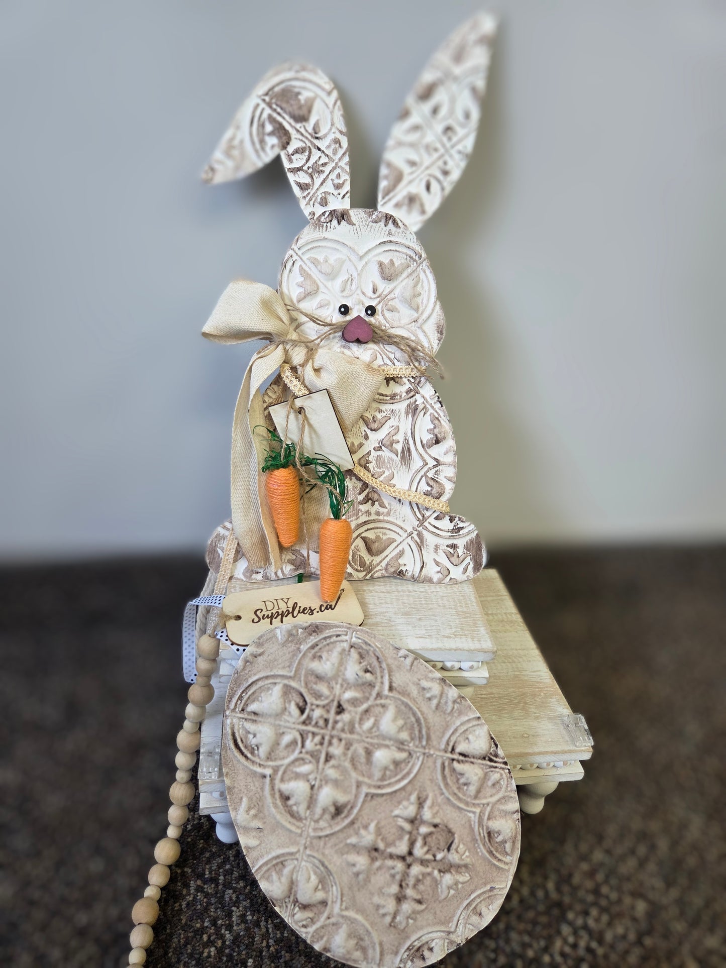 Bunny Sign with Egg