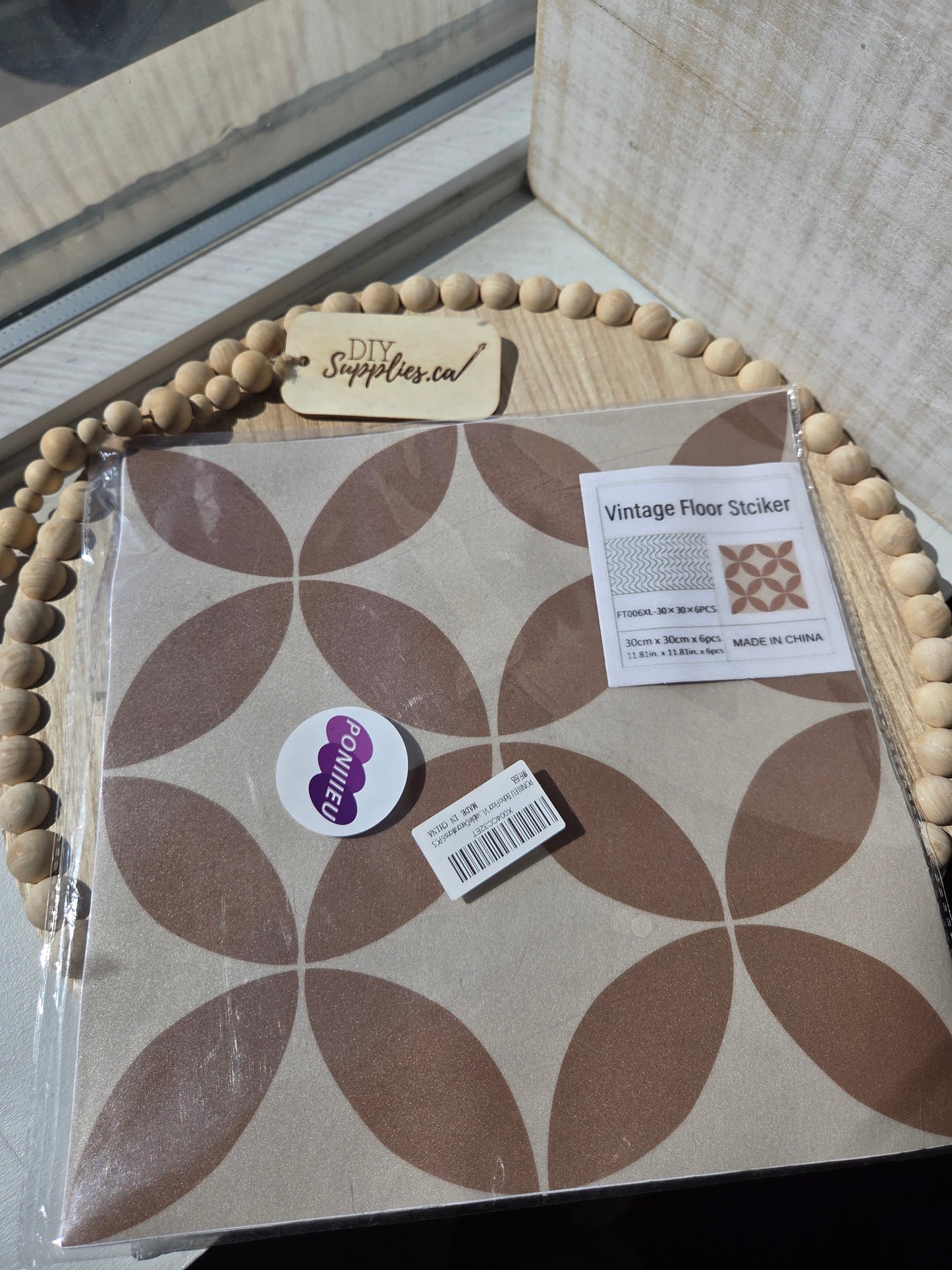 Vintage Floor Tile Stickers (6tiles)