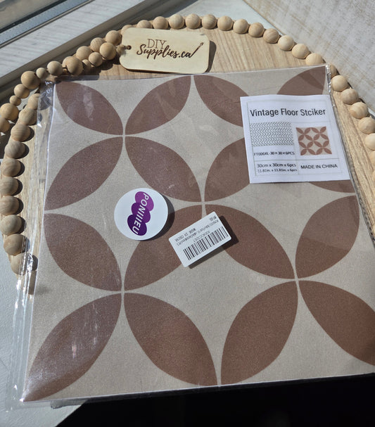 Vintage Floor Tile Stickers (6tiles)