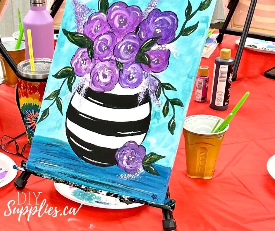 "Arty Party" Canvas Painting Kit - Lovely Vase