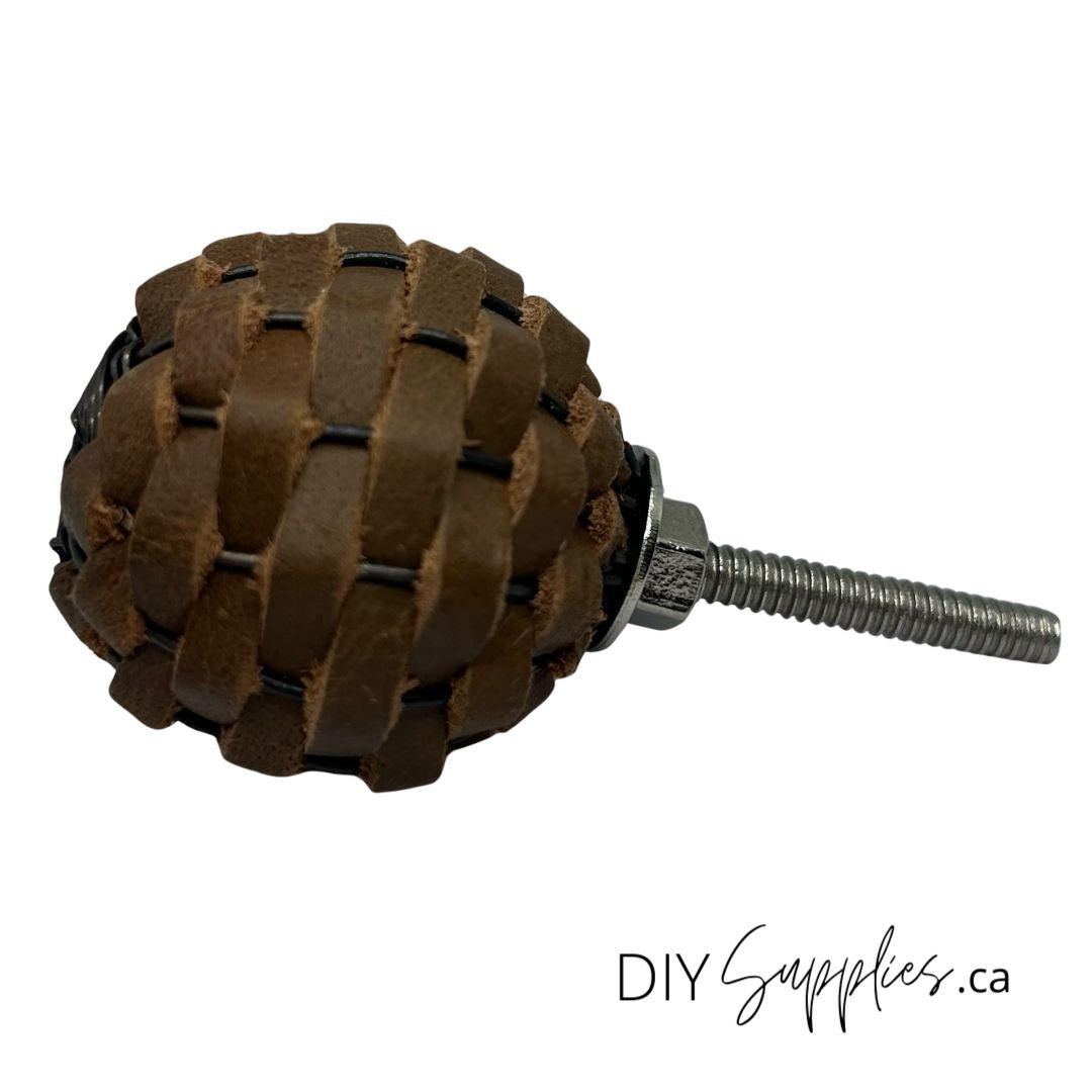 Furniture Knob - Faux Leather