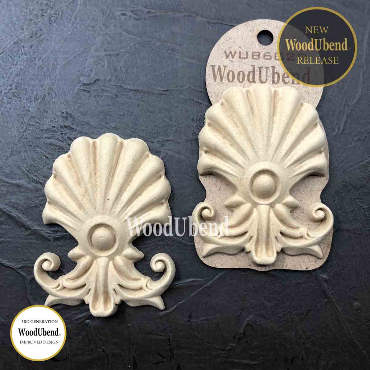 Pack of Two Shell Plumes WUB6029 9.2x7cm