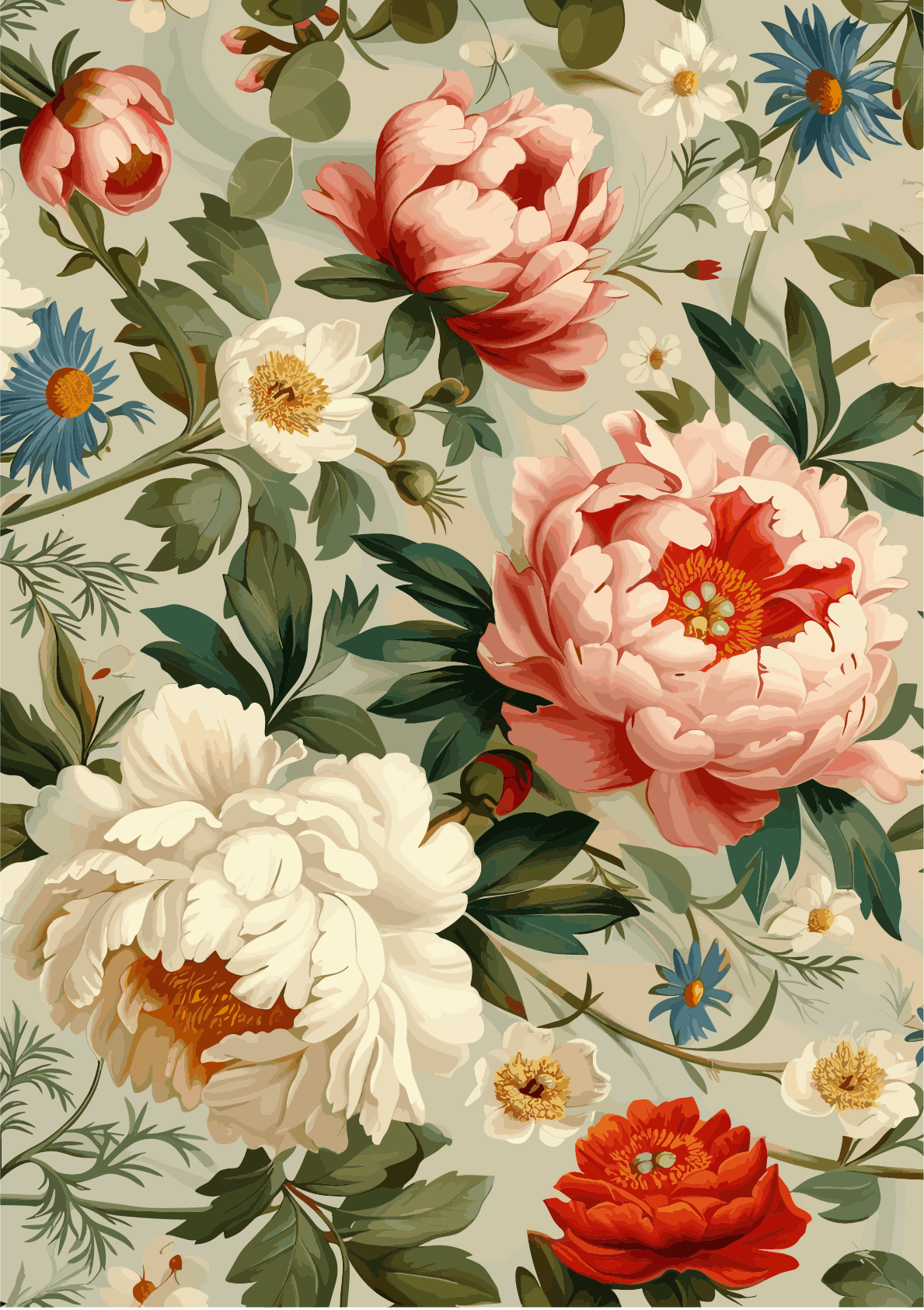 Belles and Whistles A2 Rice Decoupage Paper - Timeless Charm
