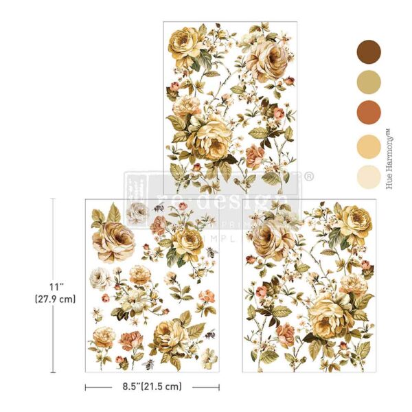 Redesign Decor Middy Transfer - Belle Epoque Blooms