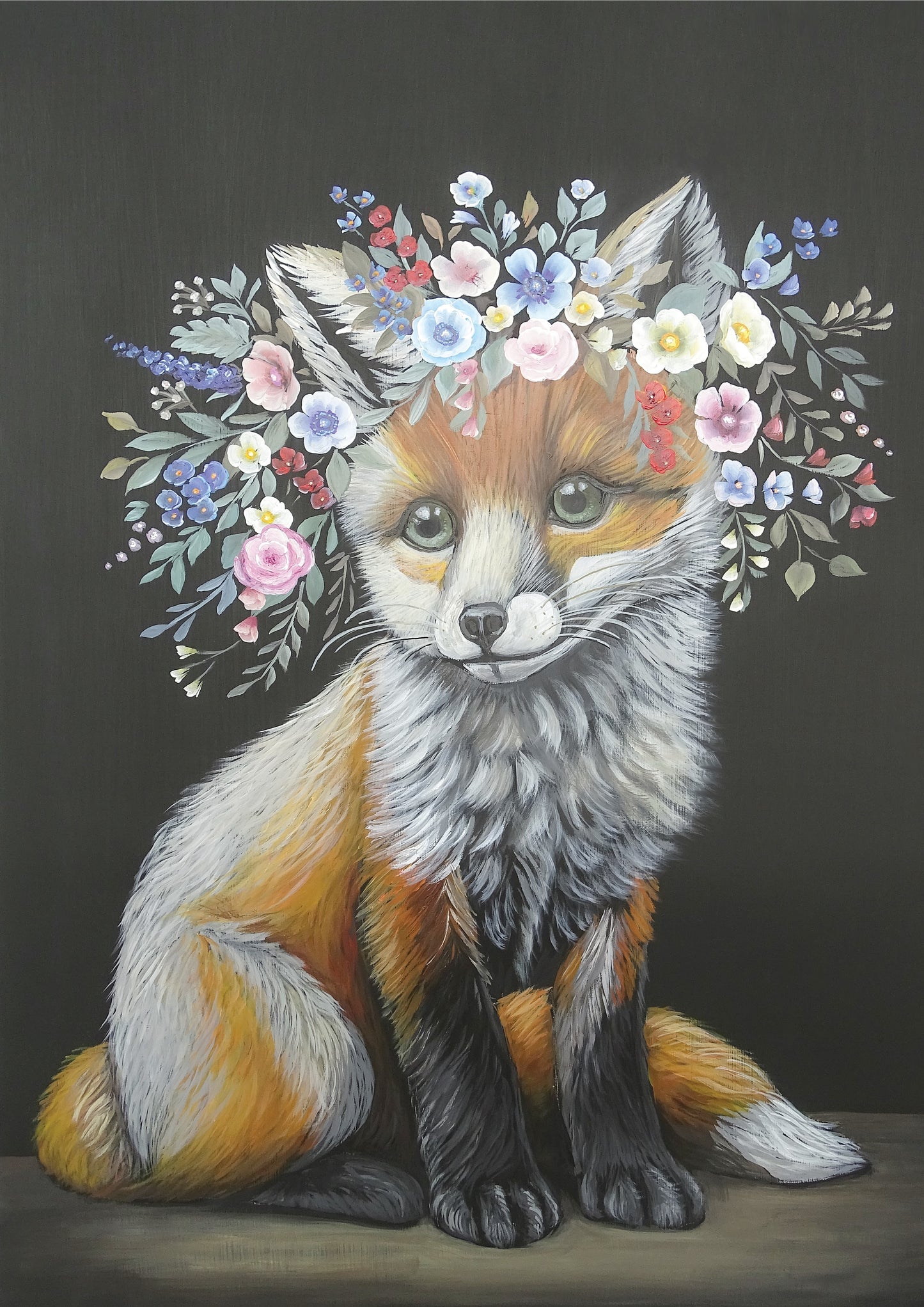 Belles and Whistles A2 Rice Decoupage Paper - Floraison Fox (2 sizes available)