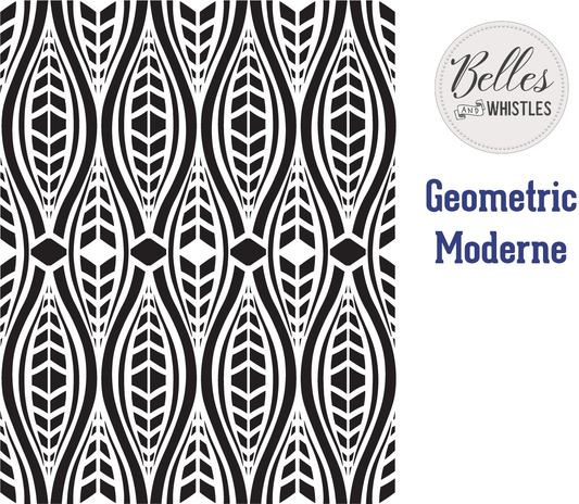 Dixie Belle Belles and Whistles Mylar Stencil - Geometric Moderne