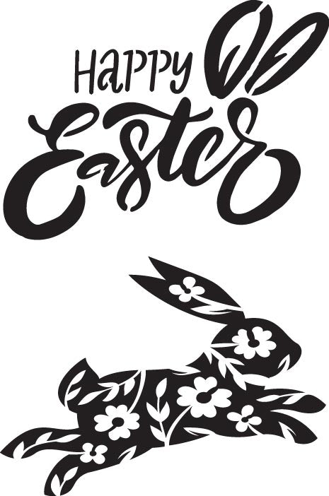 Dixie Belle Belles and Whistles Mylar Stencil - Happy Easter