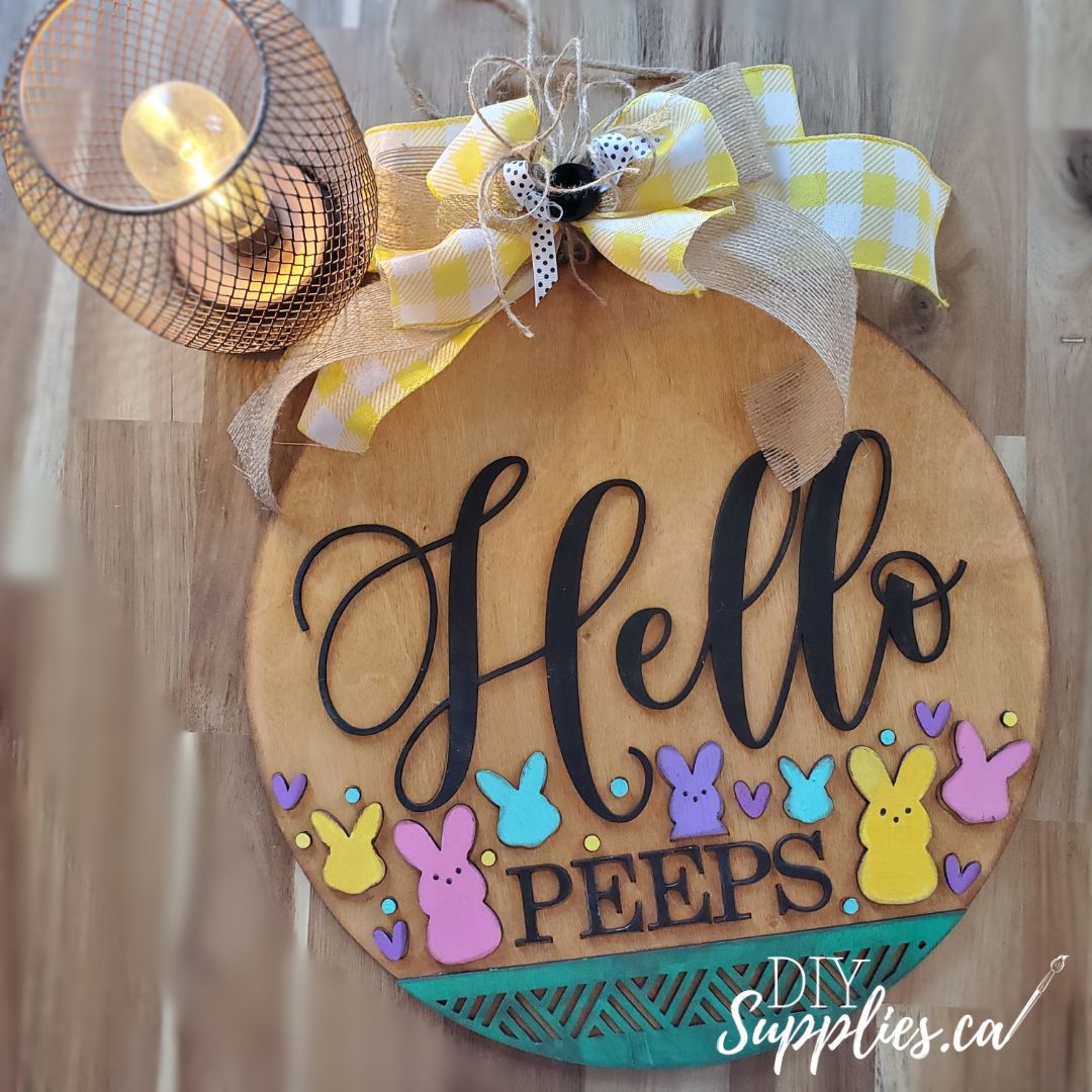 Hello Peeps - Ready to Paint & Glue