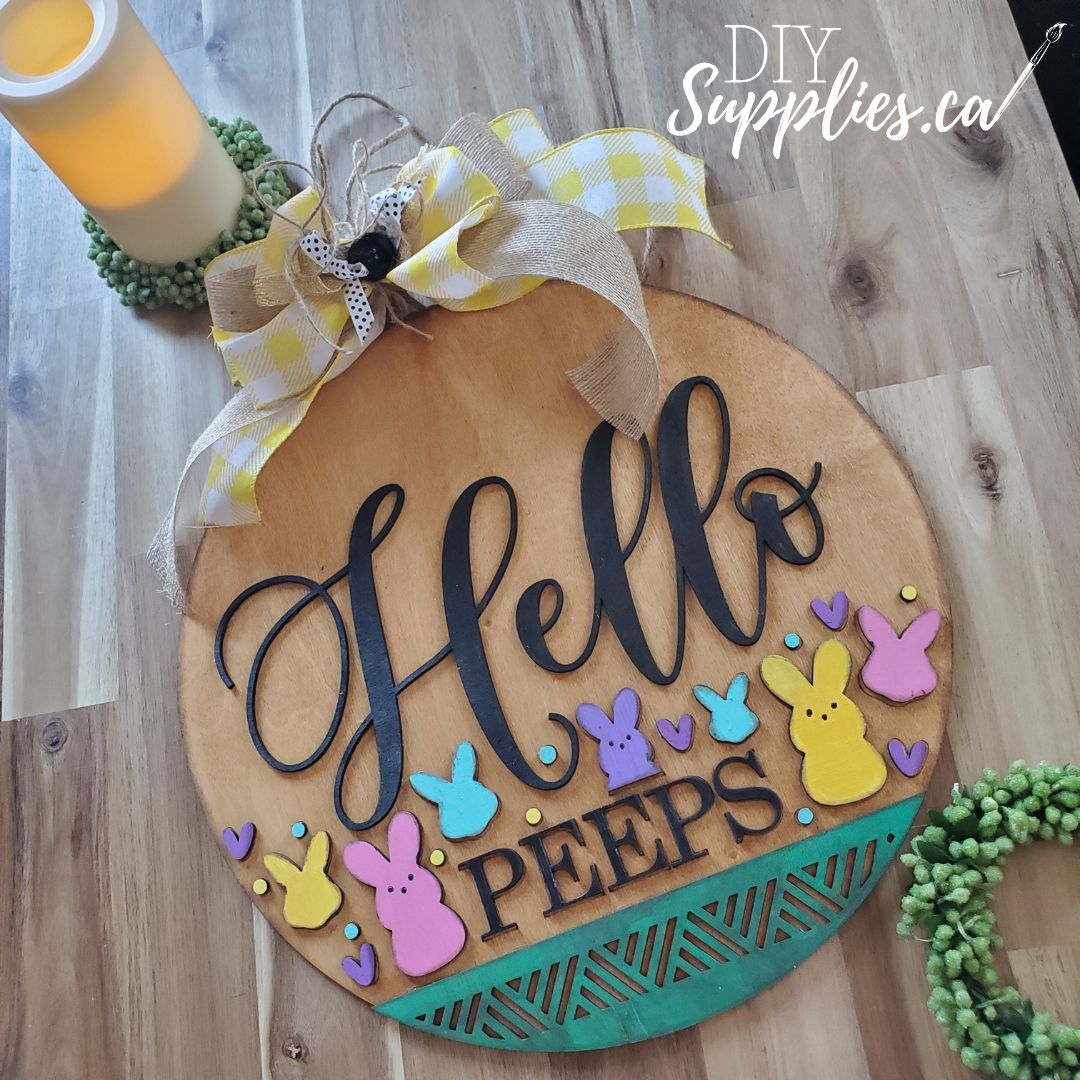 Hello Peeps - Ready to Paint & Glue