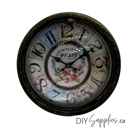 Furniture Knob - Paris Clock