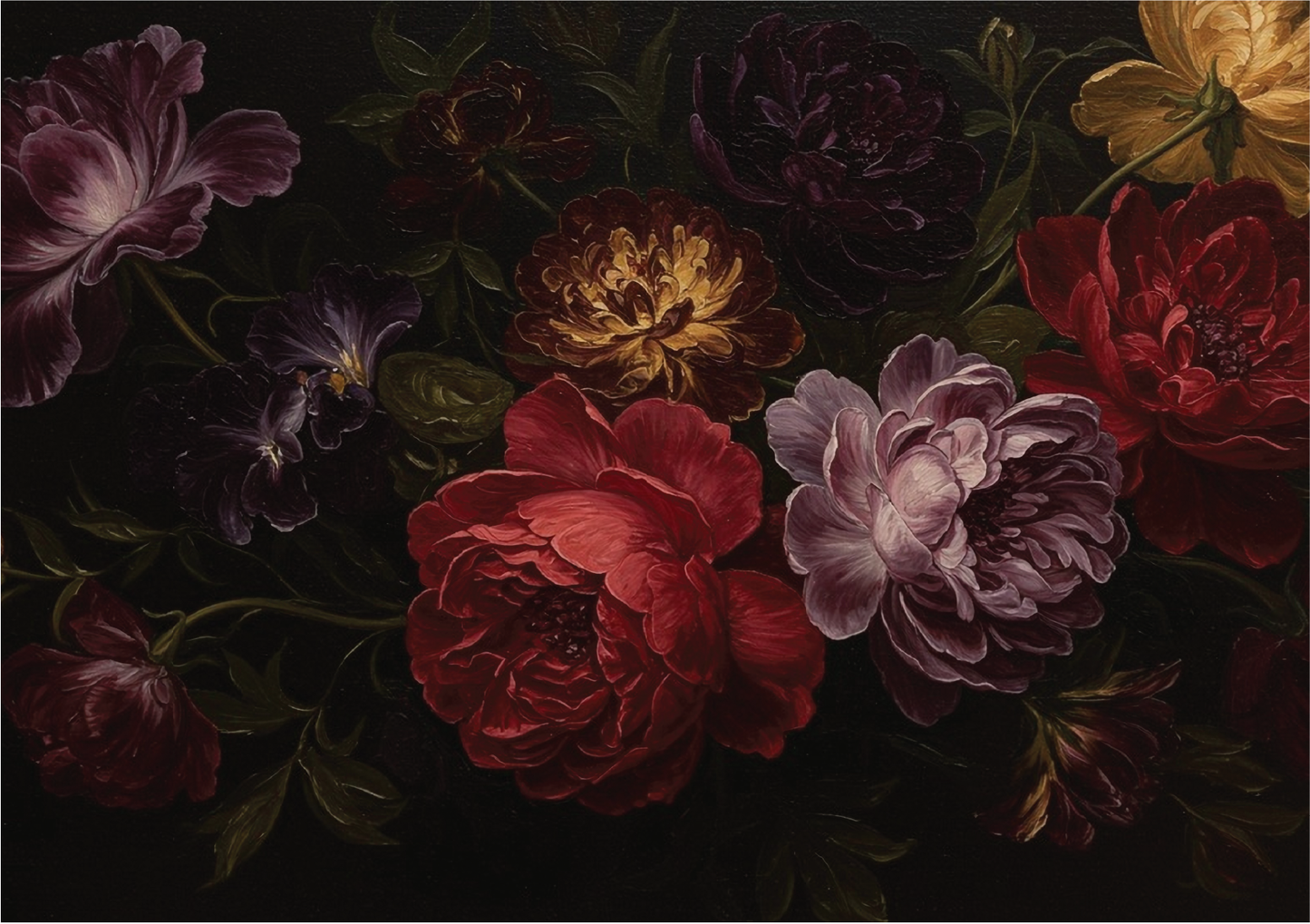 Belles and Whistles A2 Rice Decoupage Paper - Painter's Peonies