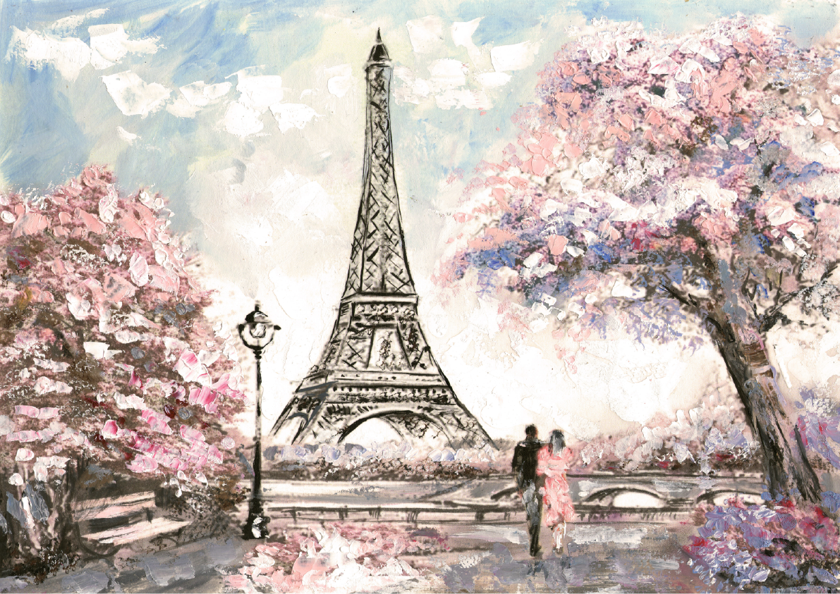 Belles and Whistles Premium Decoupage Rice Paper - Springtime in Paris