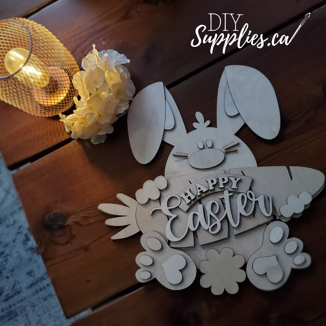 Happy Easter - Ready to Paint & Glue