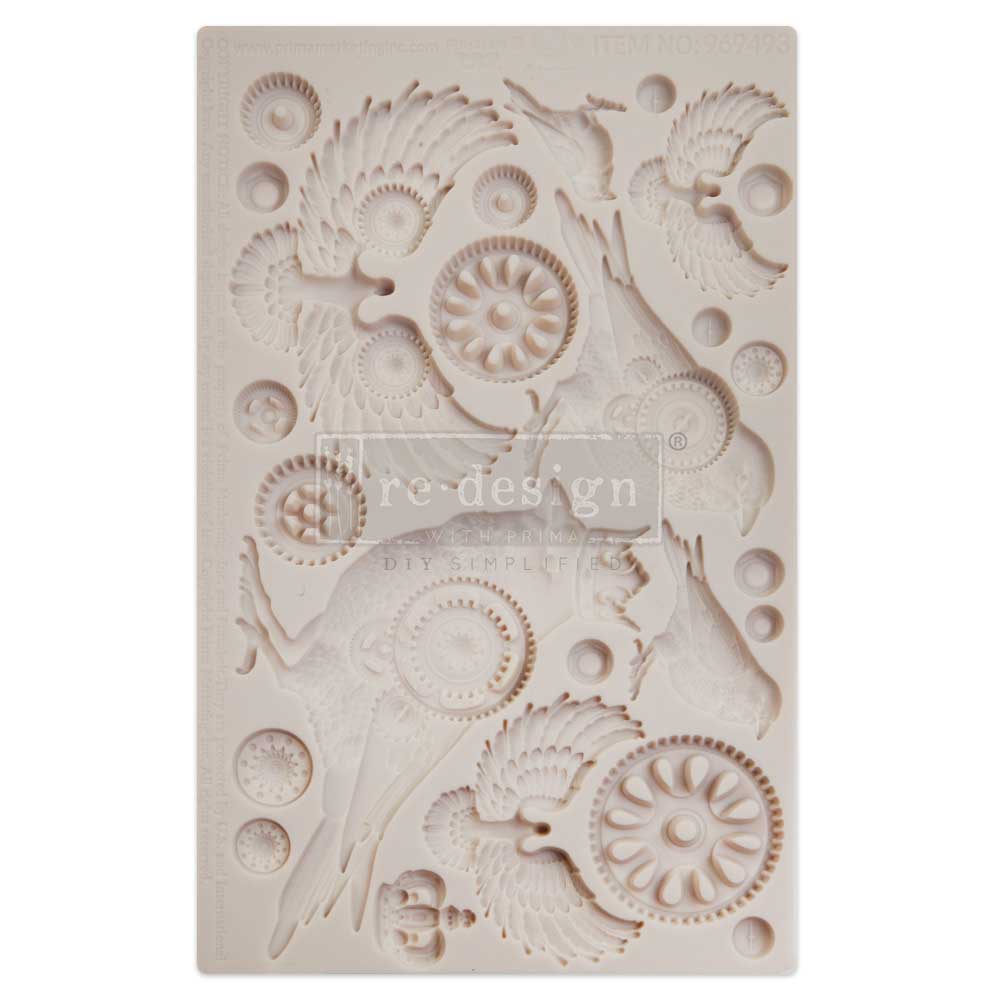 Finnabair Decor Mould - Clockwork Sparrows
