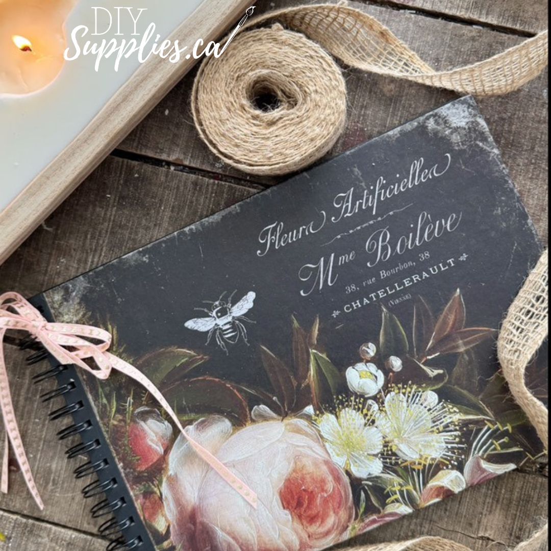 DIY Rub-off Transfer - Delightfully Dark Floral