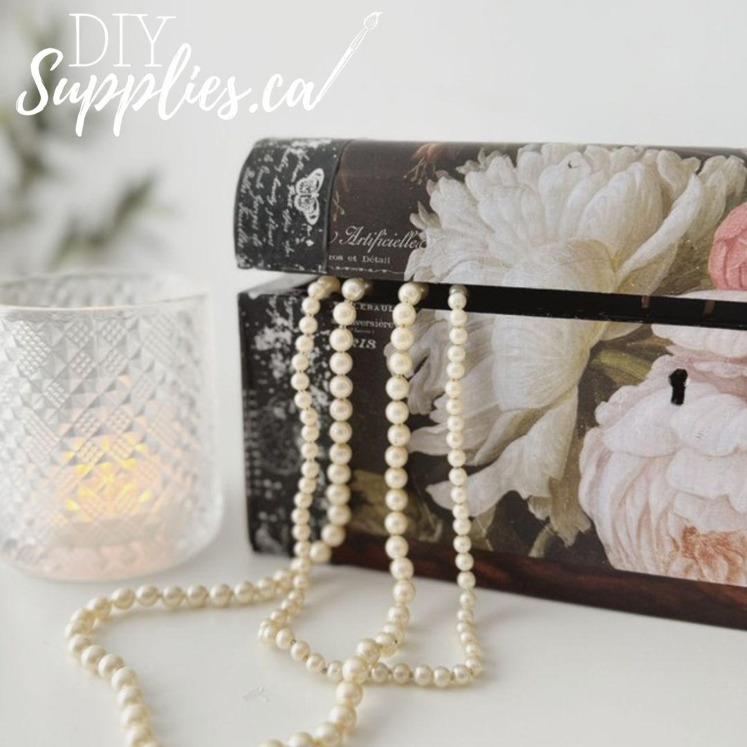 DIY Rub-off Transfer - Delightfully Dark Floral