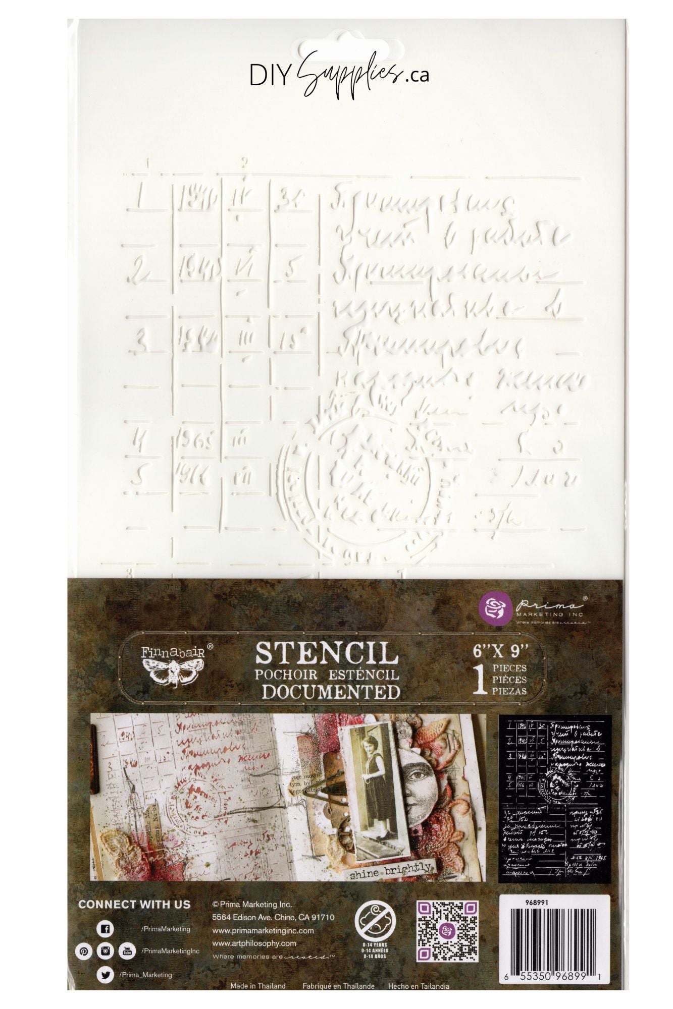 Finnabair Stencil 16 mil Mylar - Documented