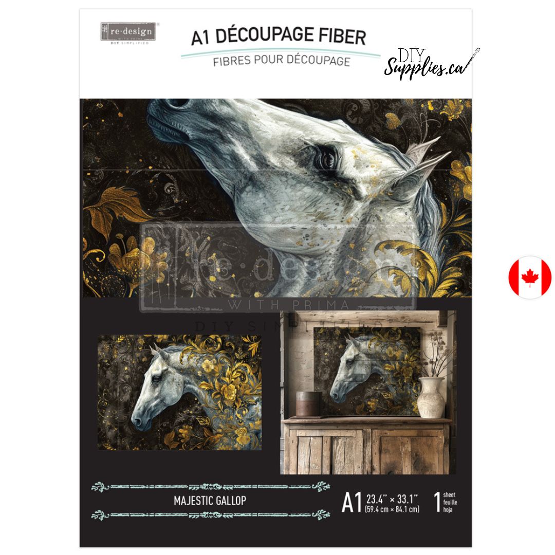 ReDesign A1 Decoupage Decor Fiber - Majestic Gallop