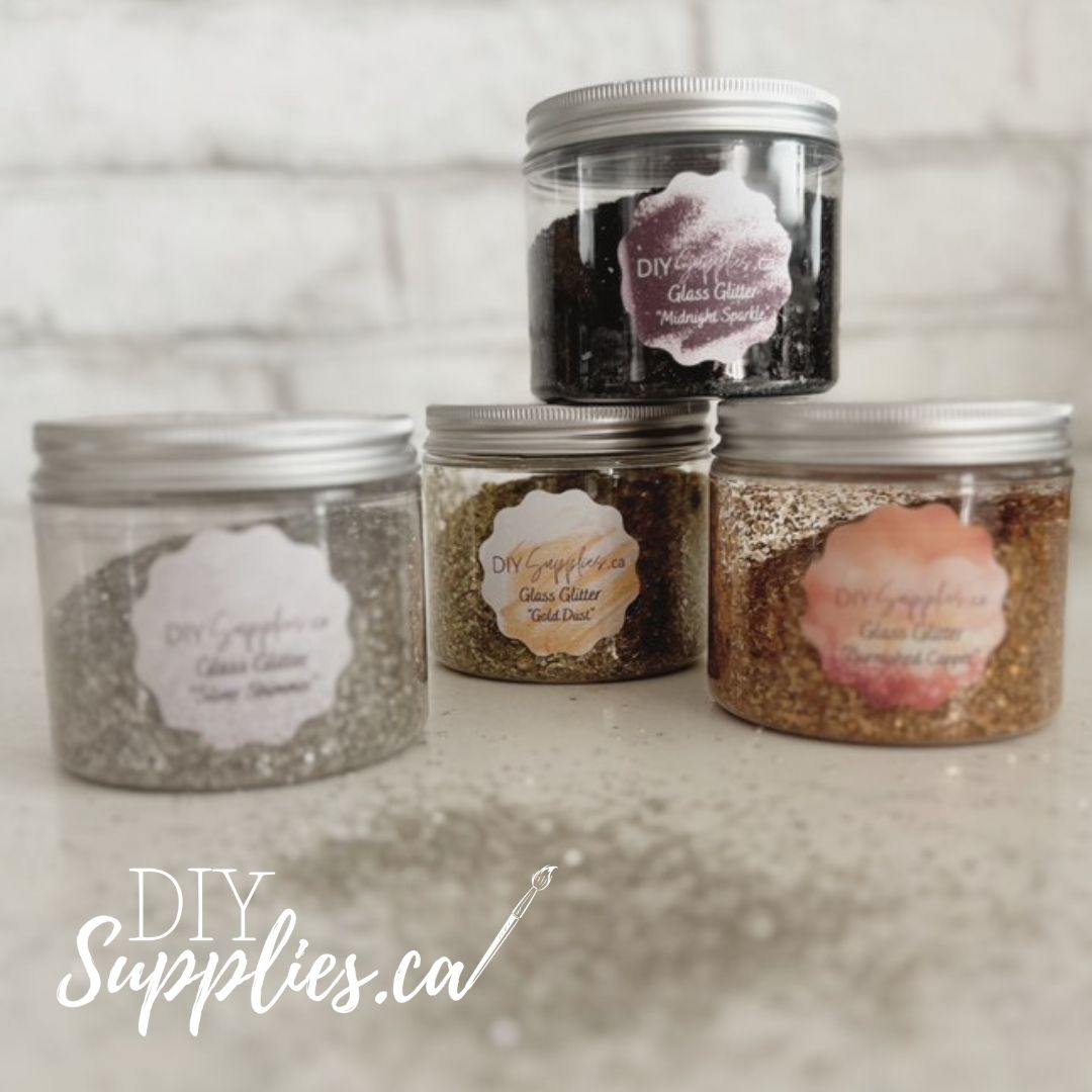 DIY Glass Glitter Burnished Copper